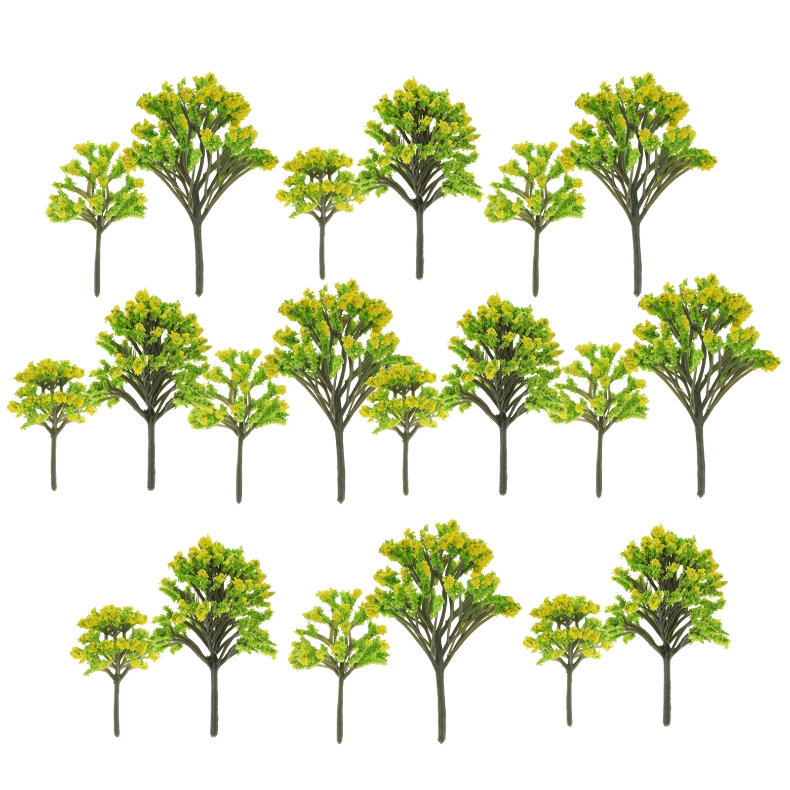20pcs Mini Tree Models Yellow & Green Flower Plants 6/8/10/12cm Lifelike Decor DIY Fairy Garden Dollhouse Micro Train Landscape
20pcs Mini Tree Models Yellow & Green Flower Plants 6/8/10/12cm Lifelike Decor DIY Fairy Garden Dollhouse Micro Train Landscape