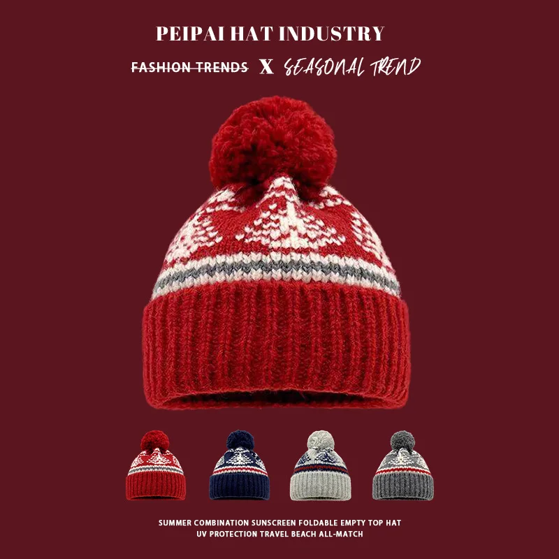 Pom Pom Beanie with Fair Isle Knit, Christmas Ski Hat for Men & Women, Winter Warm Slouchy Snow Cap
Pom Pom Beanie with Fair Isle Knit, Christmas Ski Hat for Men & Women, Winter Warm Slouchy Snow Cap
