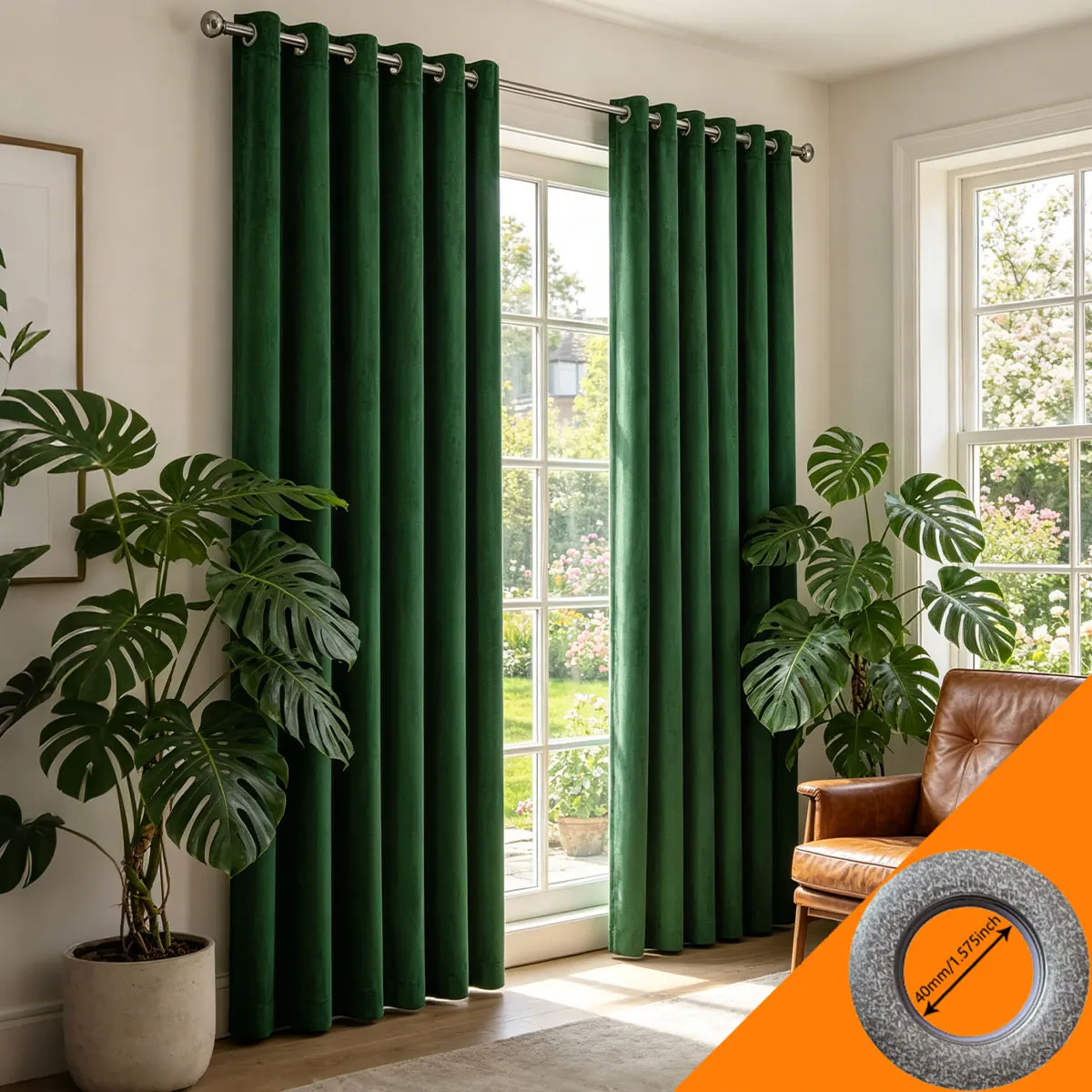 2 Panels Warm Brown Velvet Curtains, Luxe Farmhouse Style Grommet Top Curtains for Home Decor Three color options available
2 Panels Warm Brown Velvet Curtains, Luxe Farmhouse Style Grommet Top Curtains for Home Decor Three color options available