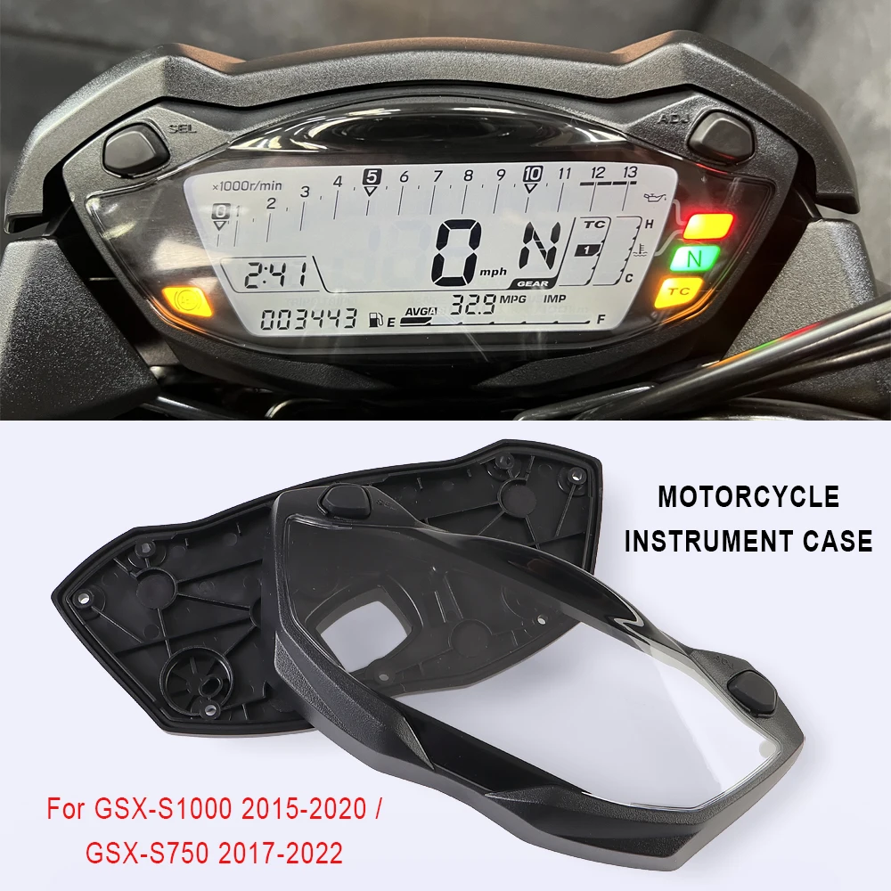 For Suzuki GSX-S1000 2015-2020 GSX-S750 2017-2022 Motorcycle Instrument Case Dashboard Cover Speedometer Housing Accessories
For Suzuki GSX-S1000 2015-2020 GSX-S750 2017-2022 Motorcycle Instrument Case Dashboard Cover Speedometer Housing Accessories
