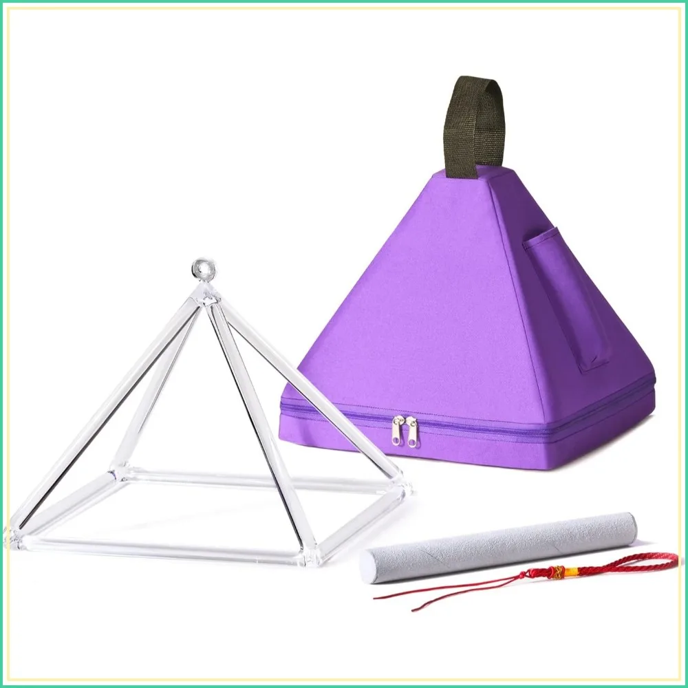 10 Inch Quartz Crystal Singing Pyramid Healing Musical Instrument with Carry Case
10 Inch Quartz Crystal Singing Pyramid Healing Musical Instrument with Carry Case