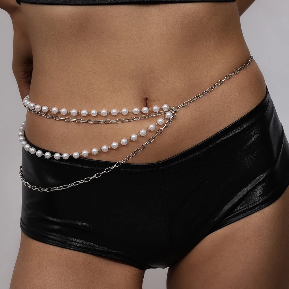 Aihua Classic Retro Multi Layer Pearl Waist Belly Chain for Women Bohomia Summer Beach Sexy Simple Body Chain Vacation Jewelry
Aihua Classic Retro Multi Layer Pearl Waist Belly Chain for Women Bohomia Summer Beach Sexy Simple Body Chain Vacation Jewelry