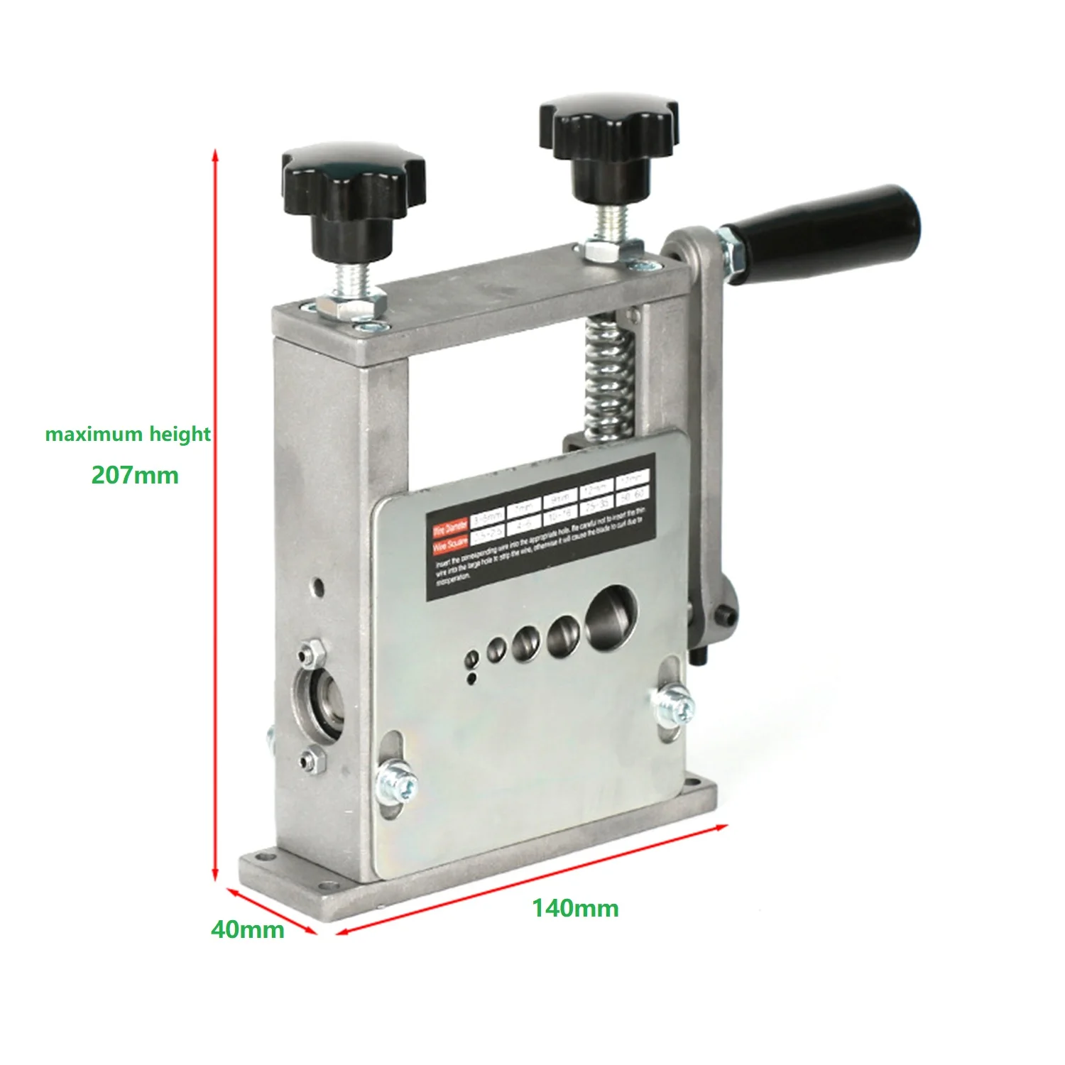 Manual Wire Stripper 1-17mm For Copper Wire Home Workshop Use Dual Blade
Manual Wire Stripper 1-17mm For Copper Wire Home Workshop Use Dual Blade