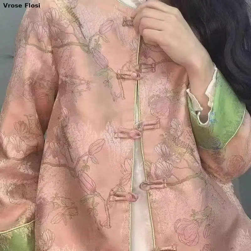 2023 Chinese Style Embroidered Tang Suit Jacket Spring Autumn New Unique Top Lady Elegant Improved Tangsuits Long Sleeve Coat
2023 Chinese Style Embroidered Tang Suit Jacket Spring Autumn New Unique Top Lady Elegant Improved Tangsuits Long Sleeve Coat