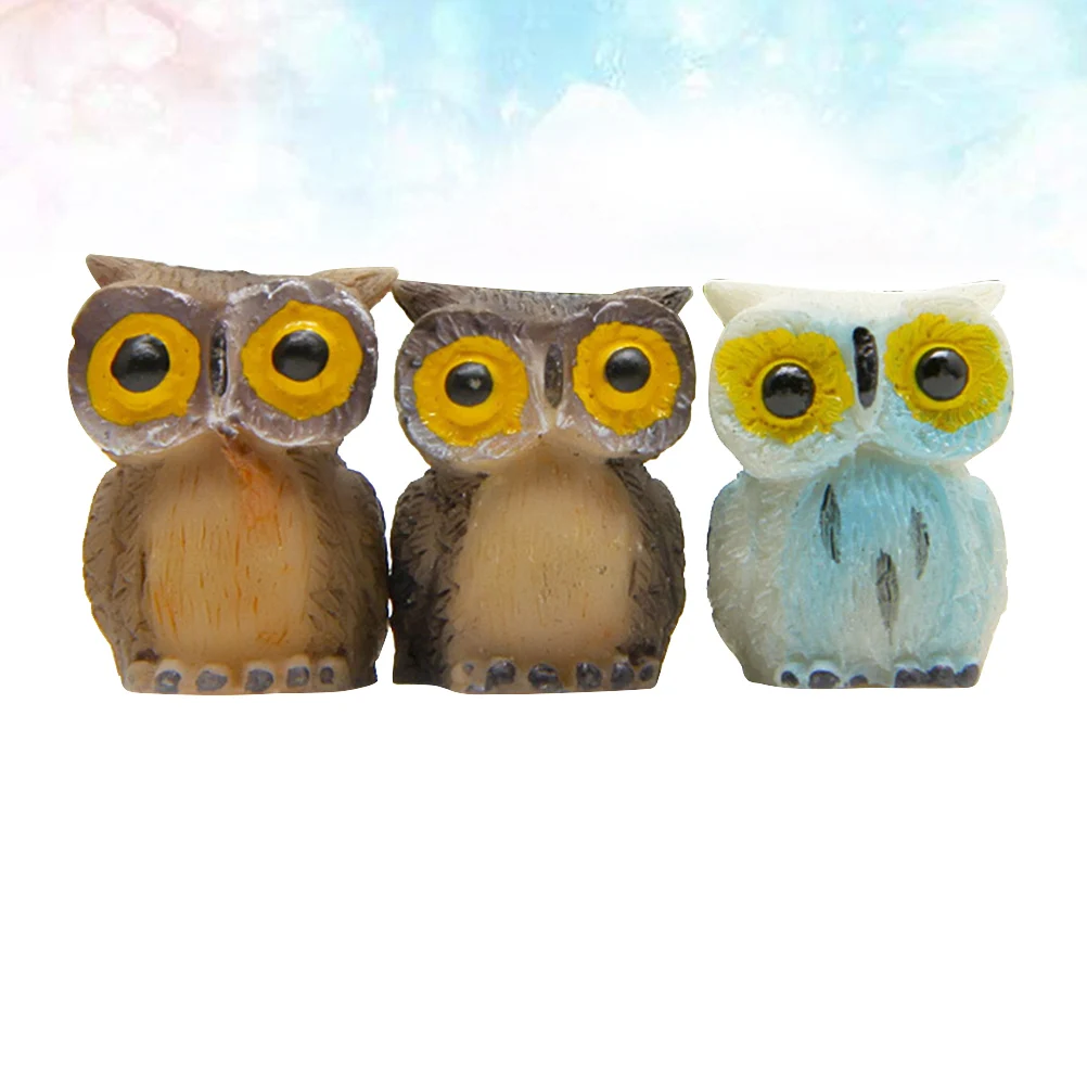 3 Pcs Decoration Owl Succulent Ornaments Mini Miniature Model Statue Micro Landscape
3 Pcs Decoration Owl Succulent Ornaments Mini Miniature Model Statue Micro Landscape