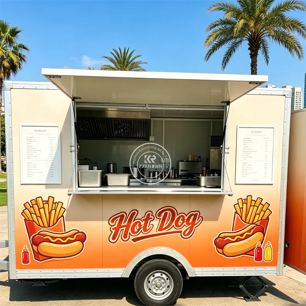 Concession Food Truck BBQ Ice Cream Cart Street Restaurant Stainless Steel Mobile Fast Food Trailer Truck With Full Kitchen
Concession Food Truck BBQ Ice Cream Cart Street Restaurant Stainless Steel Mobile Fast Food Trailer Truck With Full Kitchen