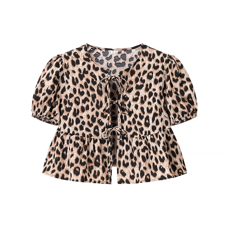 ZBZA Spring New Women's Faion Design Leopard Print ort Sve irt Sli Commute Sle Slim Fit Bubble Sve Polyeste...
ZBZA Spring New Women's Faion Design Leopard Print ort Sve irt Sli Commute Sle Slim Fit Bubble Sve Polyeste...