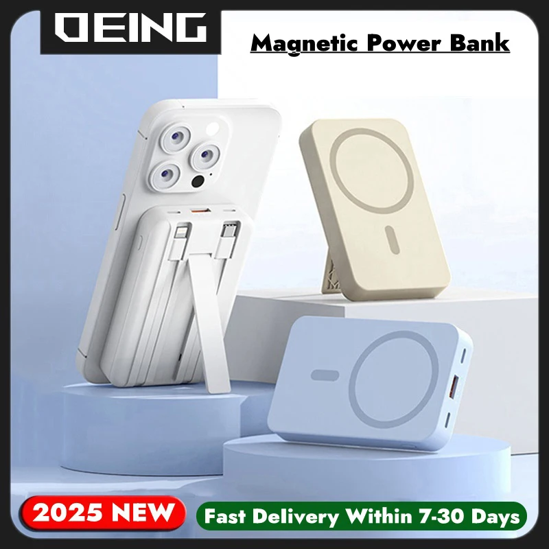 10000mAh Magnetic Powerbank Phone Holder Magnetic Wireless Power Bank 22.5W Fast Charger For Apple iPhone Xiaomi Huawei Samsung
10000mAh Magnetic Powerbank Phone Holder Magnetic Wireless Power Bank 22.5W Fast Charger For Apple iPhone Xiaomi Huawei Samsung
