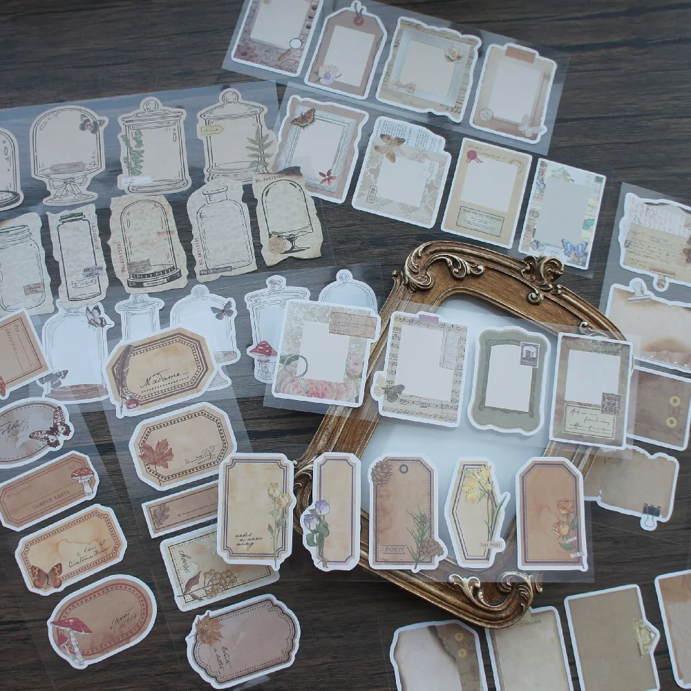 6 Sheets Kraft Flower Feather Pen Writing Frame Sticker As Scrapbooking DIY Gift Packing Decoration Tag
6 Sheets Kraft Flower Feather Pen Writing Frame Sticker As Scrapbooking DIY Gift Packing Decoration Tag