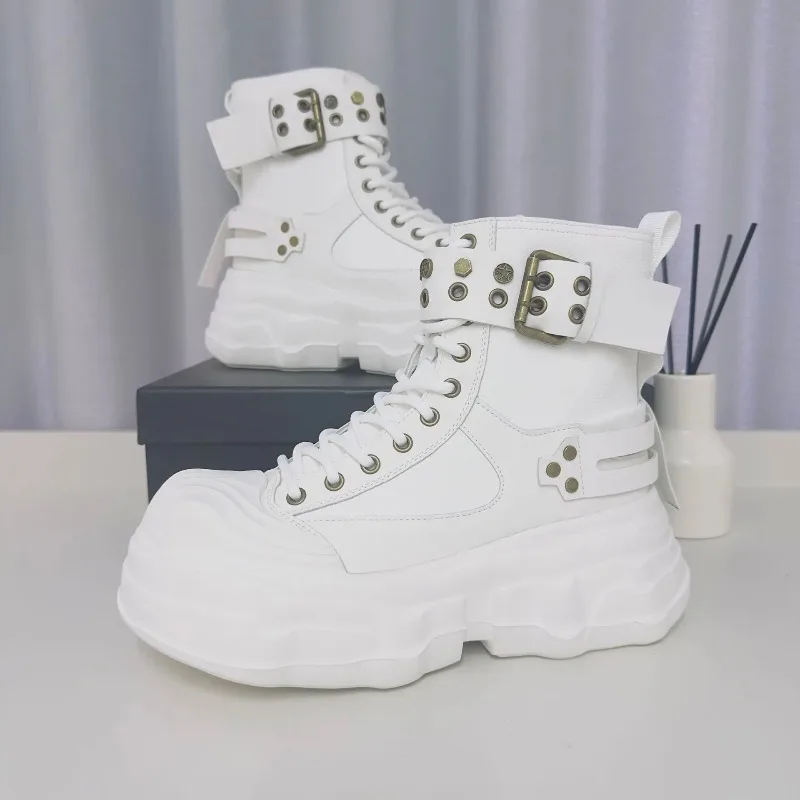 High Quality High Top Boots for Men Men's Platform Boots Original Designer Motorcycle Boot Fashion Height Increased Chunky Boots
High Quality High Top Boots for Men Men's Platform Boots Original Designer Motorcycle Boot Fashion Height Increased Chunky Boots