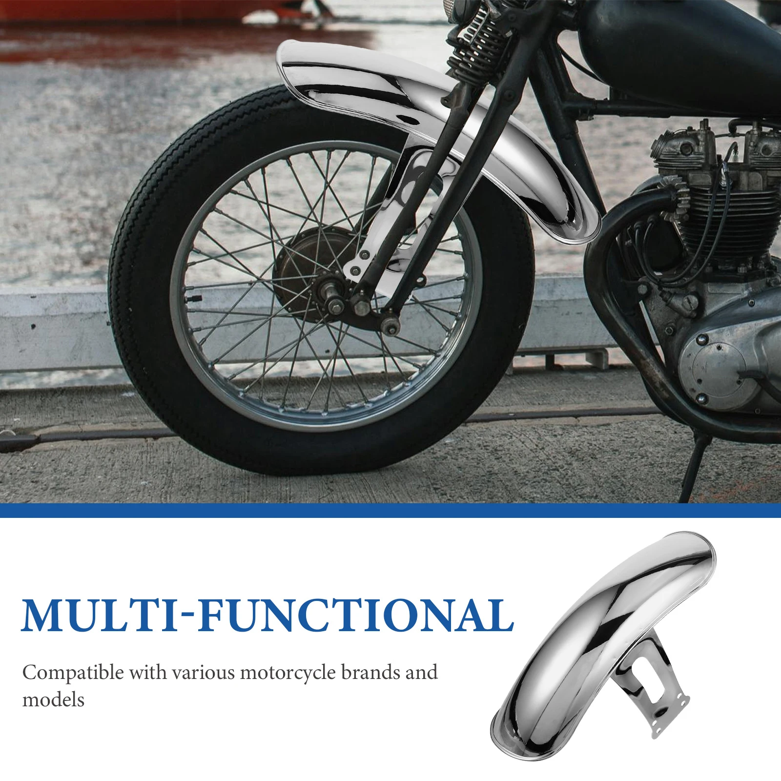 Metal Motorcycle Front Mudguard Vintage Style Shock Absorber Wheel Protector Mini Bike Fenders For Motorcycle
Metal Motorcycle Front Mudguard Vintage Style Shock Absorber Wheel Protector Mini Bike Fenders For Motorcycle