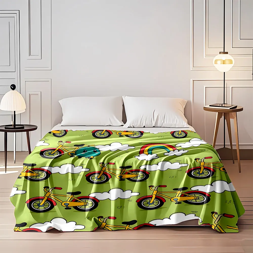 Cartoon Vehicles, Clouds, Green Background Printed Blanket Children Adult Blanket Soft and Warm Bedding for Home Sofa Travel
Cartoon Vehicles, Clouds, Green Background Printed Blanket Children Adult Blanket Soft and Warm Bedding for Home Sofa Travel