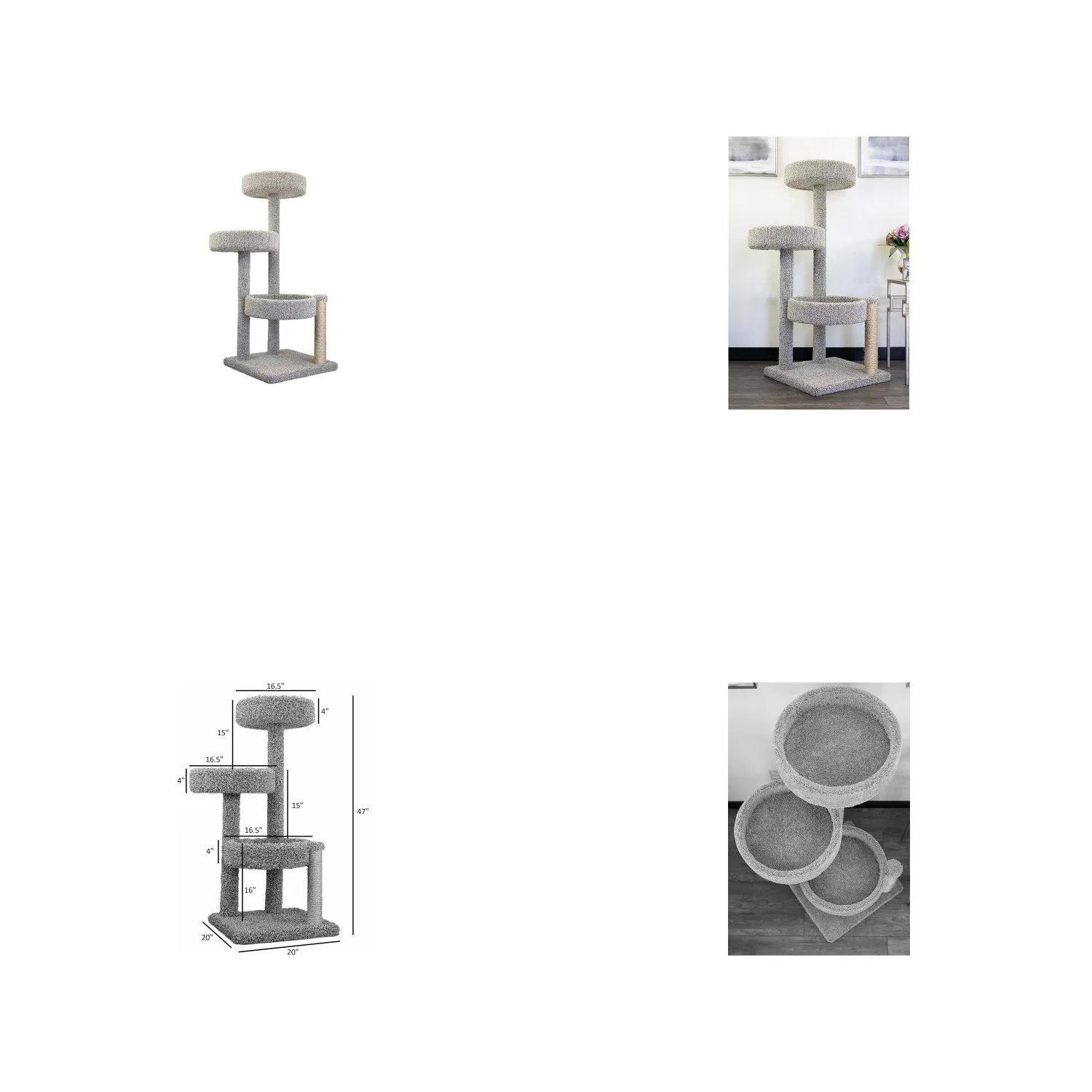Cat Tower Large Multi-LevelCarpeted Cat Tree with Scratching PostsCat Furniture for Indoor Cats Multicolor, Customized
Cat Tower Large Multi-LevelCarpeted Cat Tree with Scratching PostsCat Furniture for Indoor Cats Multicolor, Customized