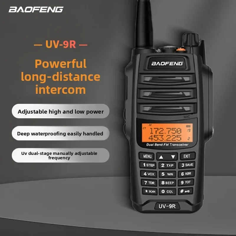 2025 UV9R Waterproof Walkie-talkie Self-driving Tour Marine Civilian Double-stage Double-stage Frequency Modulation High Power
2025 UV9R Waterproof Walkie-talkie Self-driving Tour Marine Civilian Double-stage Double-stage Frequency Modulation High Power