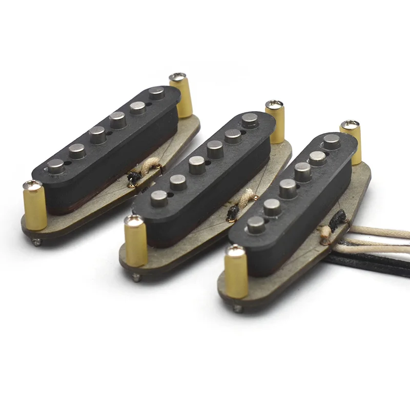 Alnico 5 Vintage Staggered Strat Style Electric Guitar Pickup Handmade SSS 50's Sound Style Electric Anico V Guitar Pickup
Alnico 5 Vintage Staggered Strat Style Electric Guitar Pickup Handmade SSS 50's Sound Style Electric Anico V Guitar Pickup