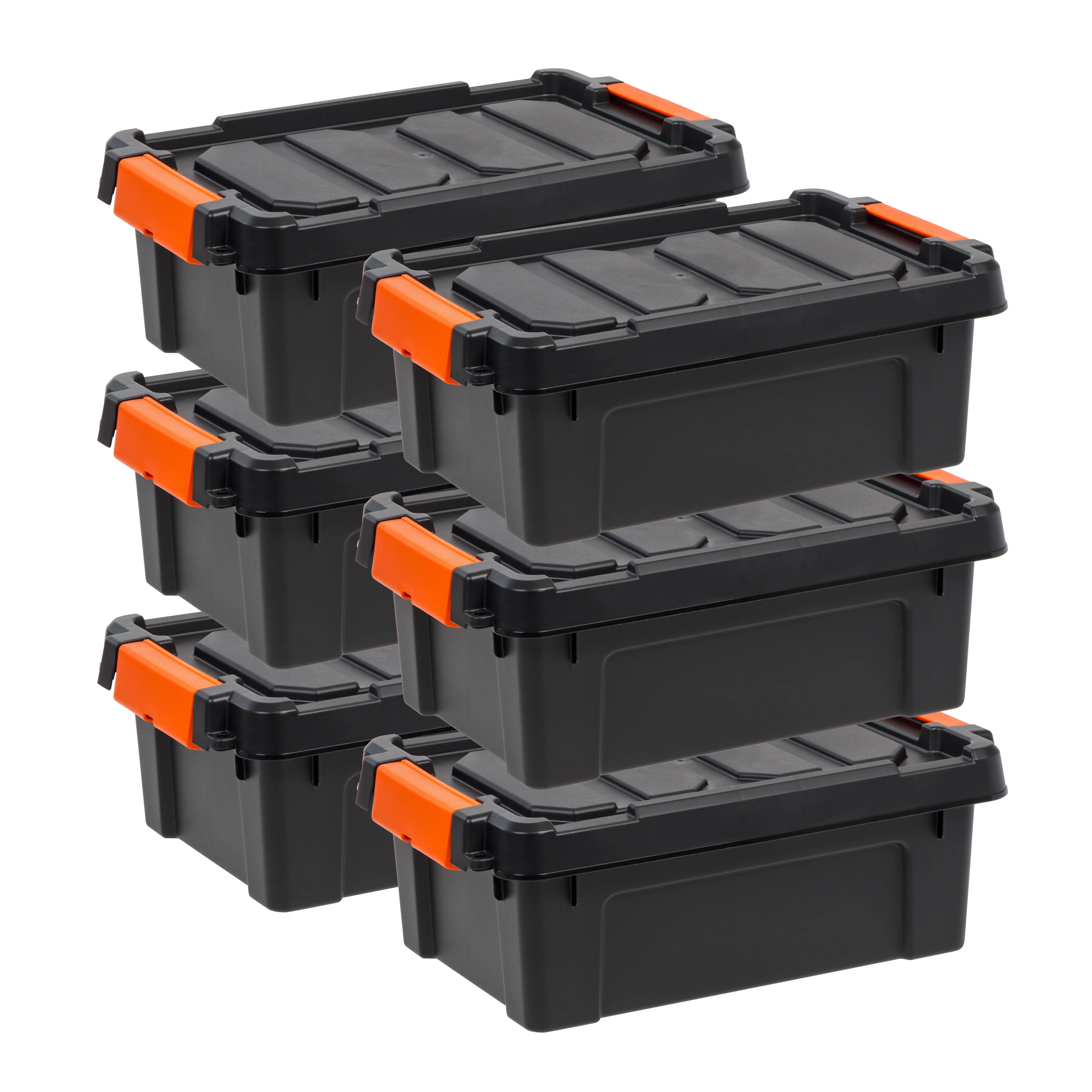 IRIS 3 Gallon Black Plastic Latching Storage Bin with Lid Tote, Plastic Storage Container with Lid, 6-Pack
IRIS 3 Gallon Black Plastic Latching Storage Bin with Lid Tote, Plastic Storage Container with Lid, 6-Pack