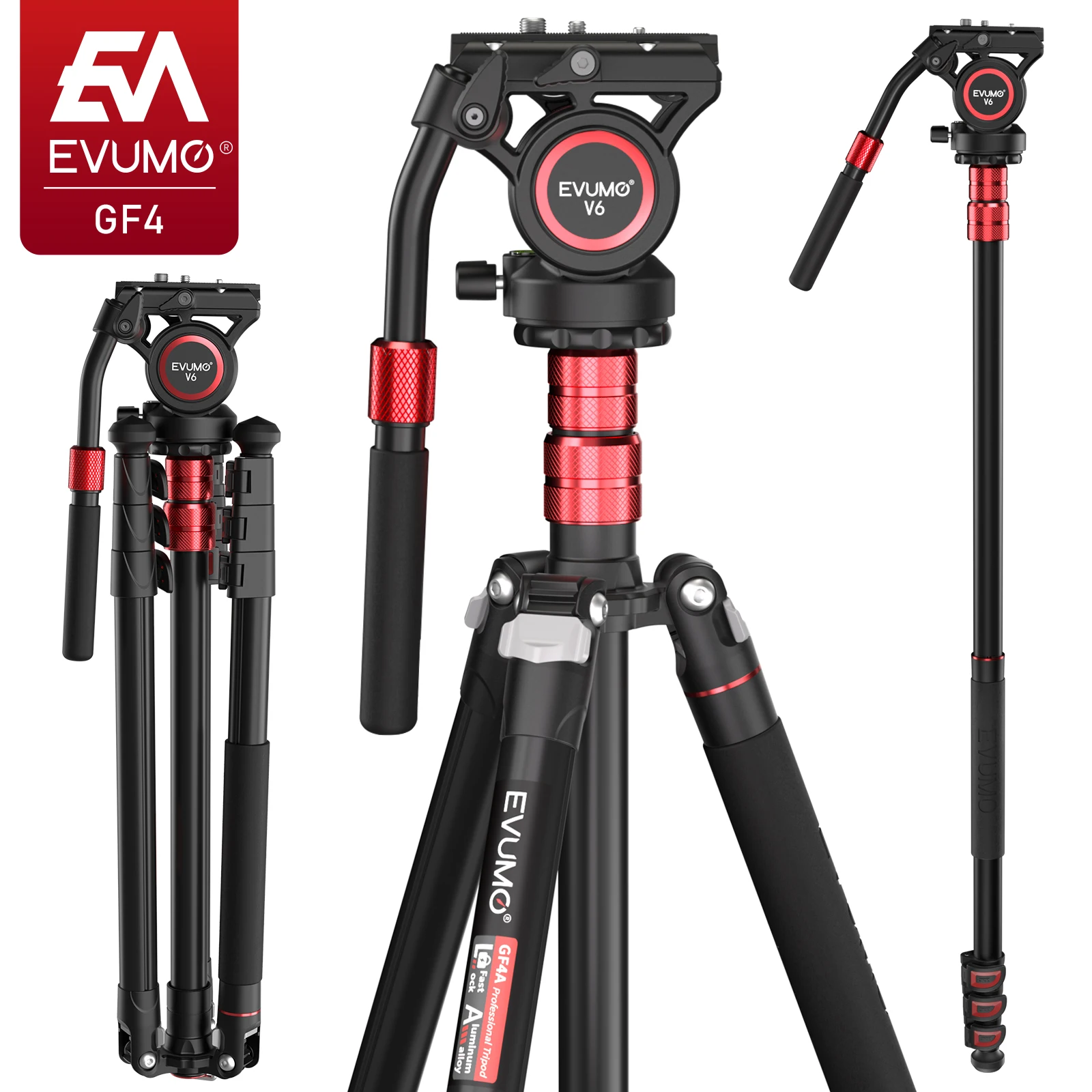 Штатив Evumo GF4 для путешествий, легкий алюминиевый штатив с головкой 360 ° для быстроразъемной пластины Arca-Swiss
Штатив Evumo GF4 для путешествий, легкий алюминиевый штатив с головкой 360 ° для быстроразъемной пластины Arca-Swiss