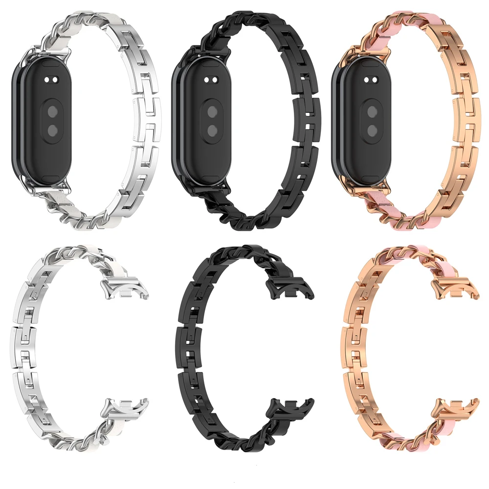 Модный ремешок для Xiaomi Band 8, ремешок из нержавеющей стали для смарт-браслета Band8, сменный спортивный браслет
Модный ремешок для Xiaomi Band 8, ремешок из нержавеющей стали для смарт-браслета Band8, сменный спортивный браслет