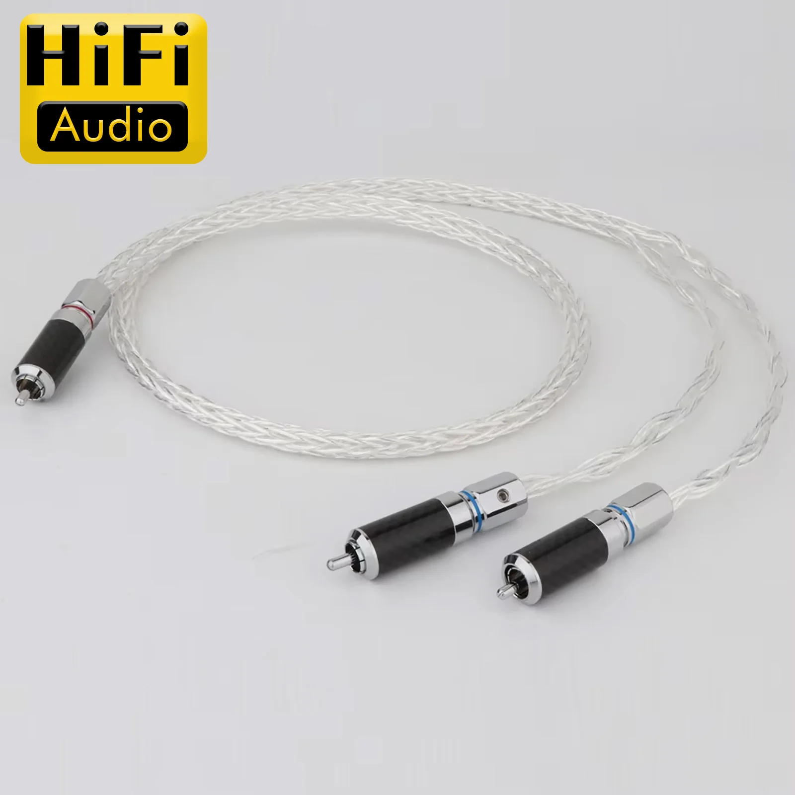 Preffair L303 8AG OCC Silver Plated Audio Signal Cable With R1700 Rhodium Plated 1RCA To 2RCA Interconnect Plug
Preffair L303 8AG OCC Silver Plated Audio Signal Cable With R1700 Rhodium Plated 1RCA To 2RCA Interconnect Plug