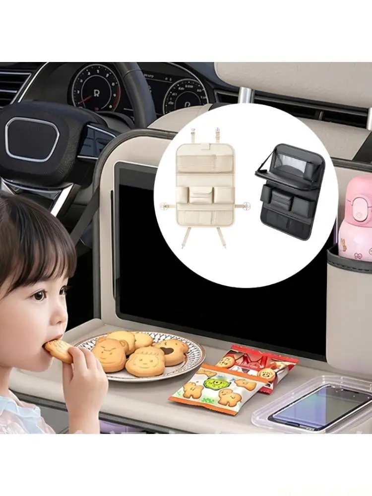 J0MA Backseat Storage Bag with Drop Down Table Board, Leather Back Pocket Panel for Snacks, Cups, Books, and Phone
J0MA Backseat Storage Bag with Drop Down Table Board, Leather Back Pocket Panel for Snacks, Cups, Books, and Phone