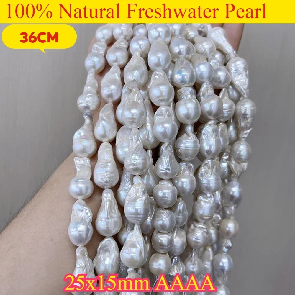 25x15mm AAAA Natural Freshwater Pearl Luxurious Baroque Water Drops White Bead Jewelry Make DIY Necklace Bracelet Women Wedding
25x15mm AAAA Natural Freshwater Pearl Luxurious Baroque Water Drops White Bead Jewelry Make DIY Necklace Bracelet Women Wedding