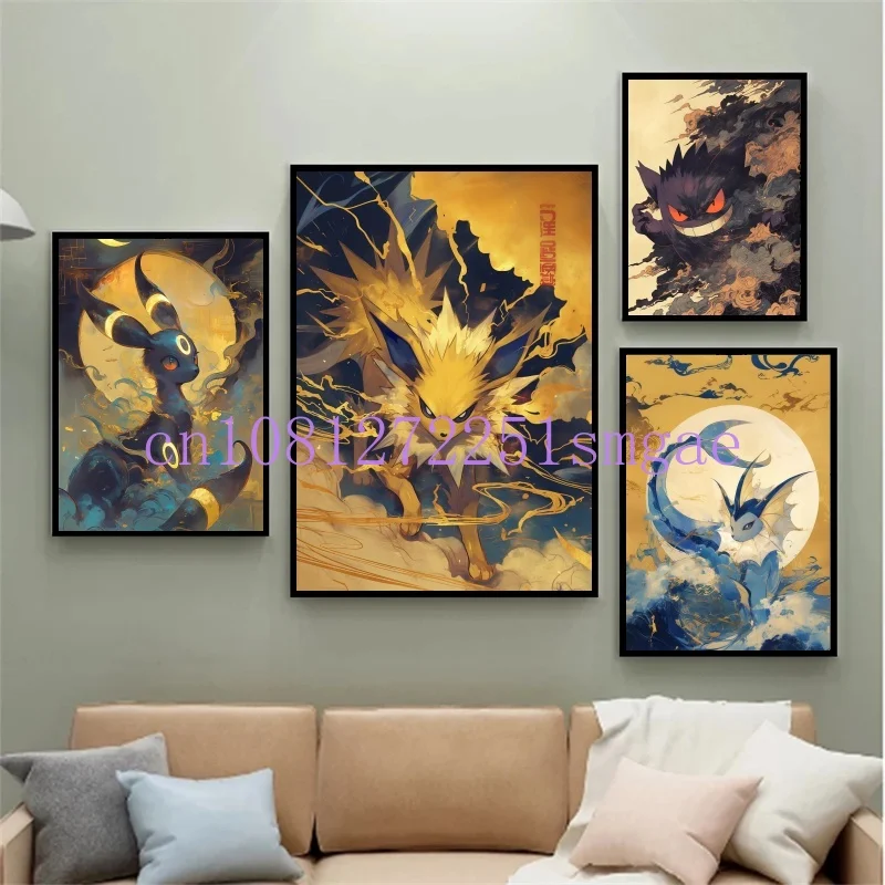 Anime Pokemon Retro Canvas Painting Mewtwo Umbreon Cartoon Picture Poster Print High Quality Wall Art Living Room Decor Posters
Anime Pokemon Retro Canvas Painting Mewtwo Umbreon Cartoon Picture Poster Print High Quality Wall Art Living Room Decor Posters