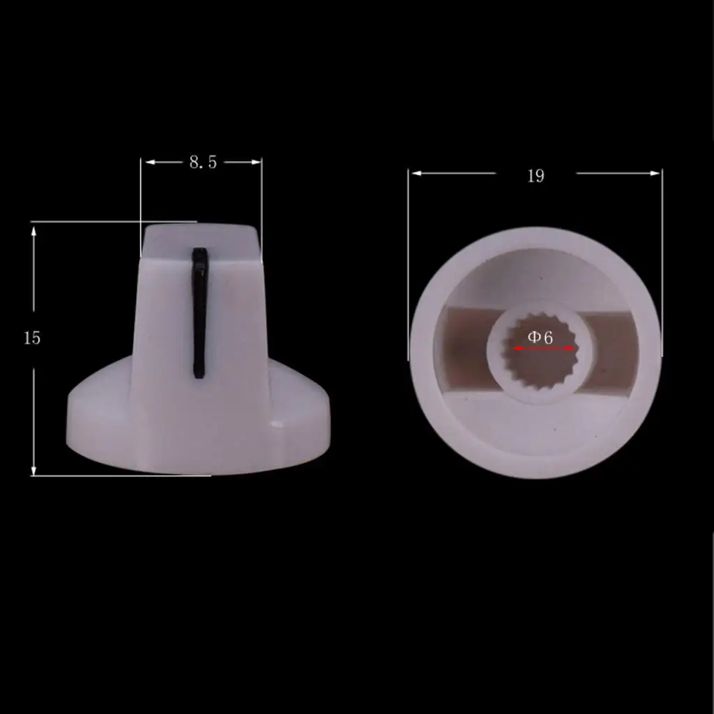 Guitar Amplifier Knobs Set Plastic Volume Control Top Hat Style Lightweight Parts for Electric Guitar Replacements
Guitar Amplifier Knobs Set Plastic Volume Control Top Hat Style Lightweight Parts for Electric Guitar Replacements