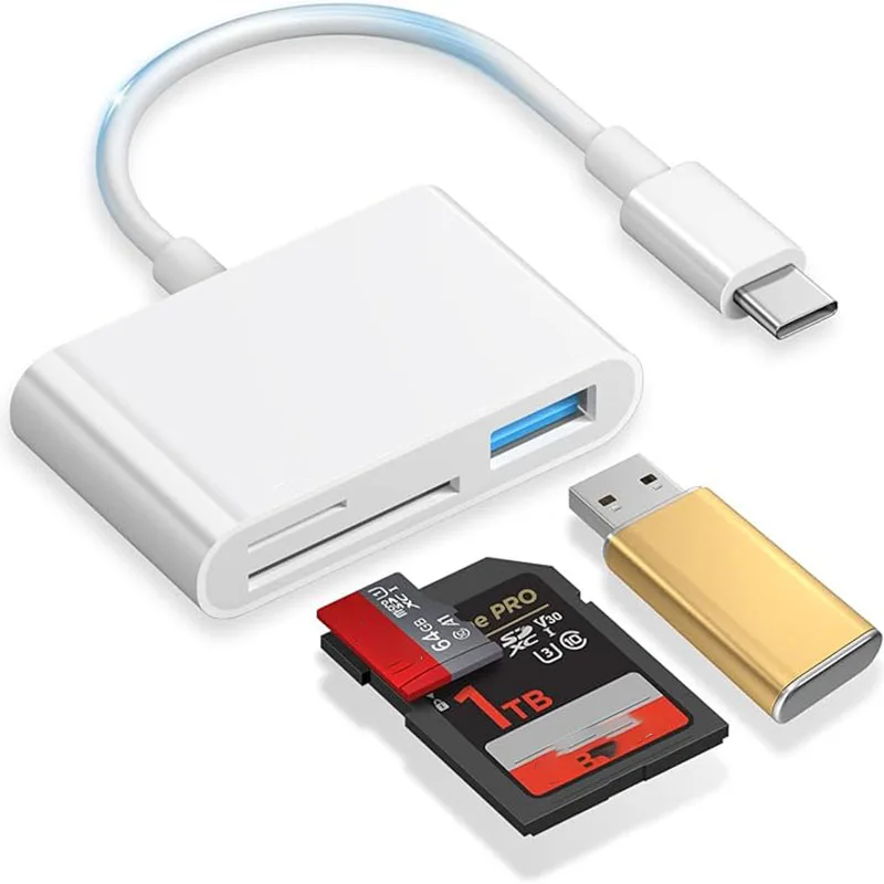 USB-адаптер для чтения карт памяти SD/TF, 3-в-1, совместимый с iPhone 15 Pro, iPad, Mac, MacBook, ноутбуками, Android, ПК и другими устройствами.
USB-адаптер для чтения карт памяти SD/TF, 3-в-1, совместимый с iPhone 15 Pro, iPad, Mac, MacBook, ноутбуками, Android, ПК и другими устройствами.