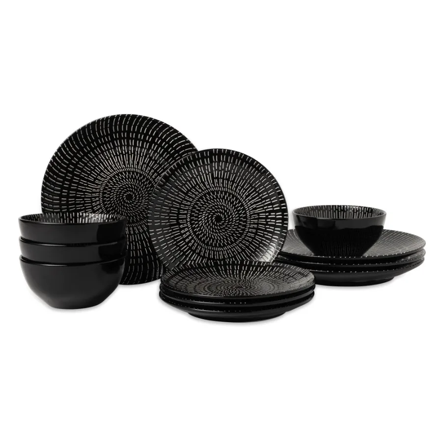 Thyme and Table Maddox 12-Piece Stoneware Dinnerware Set
Thyme and Table Maddox 12-Piece Stoneware Dinnerware Set