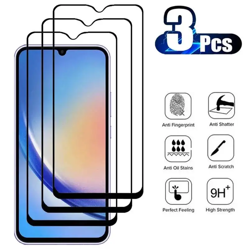 3PCS Full Cover Tempered Glass For Samsung Galaxy A30 A30S A31 A32 A33 A34 A40 A40S A41 A42 A50 A51 A52 Screen Protector Film
3PCS Full Cover Tempered Glass For Samsung Galaxy A30 A30S A31 A32 A33 A34 A40 A40S A41 A42 A50 A51 A52 Screen Protector Film