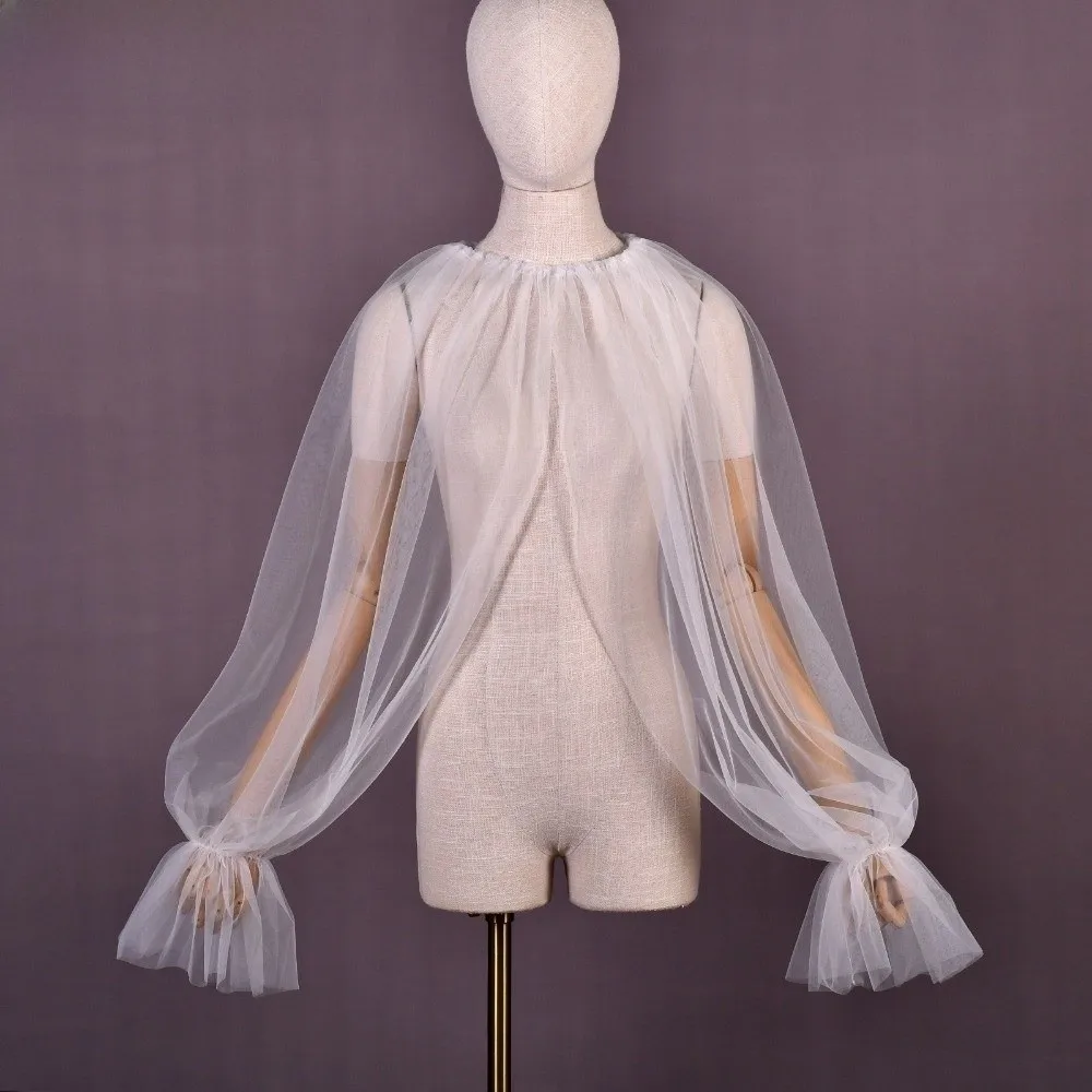 Fashion Long Puff Sleeve Half Top Blouse Lightweight Ruffled Design False Collar Solid-colored Soft Detachable Collar Women Wear
Fashion Long Puff Sleeve Half Top Blouse Lightweight Ruffled Design False Collar Solid-colored Soft Detachable Collar Women Wear