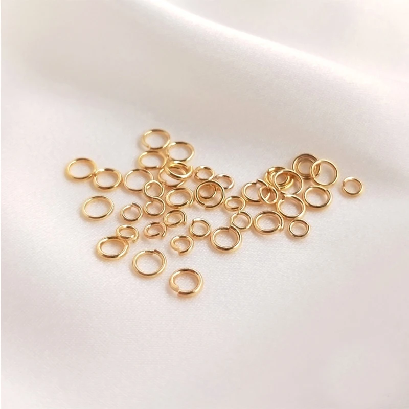 100PCS 14K Gold Plated Brass Open Rings Jump Ring For Jewelry Making Supply
100PCS 14K Gold Plated Brass Open Rings Jump Ring For Jewelry Making Supply