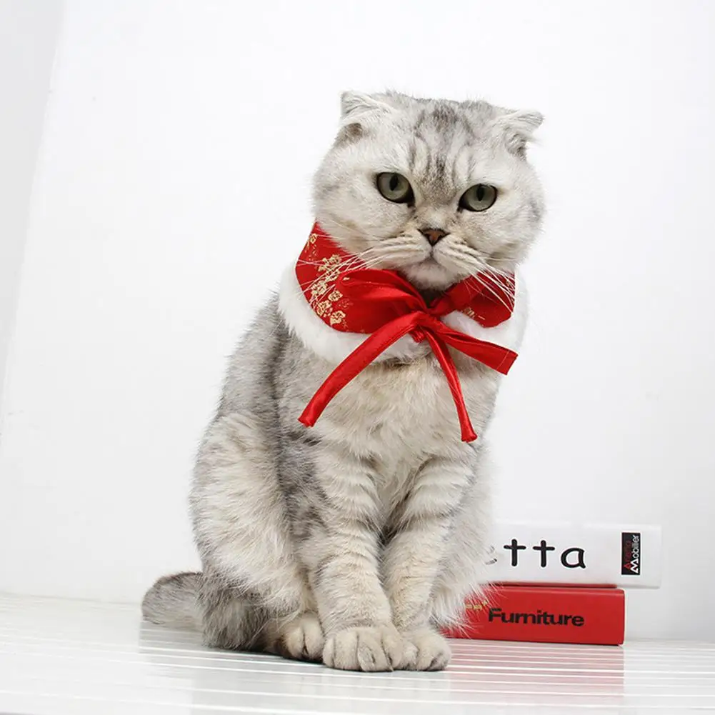 Pet Furry Collar Bowknot Tie New Year Chinese Tang Dynasty Necktie Adjustable Neckerchief for Cat Dog Puppy Supply 33cm/42cm
Pet Furry Collar Bowknot Tie New Year Chinese Tang Dynasty Necktie Adjustable Neckerchief for Cat Dog Puppy Supply 33cm/42cm
