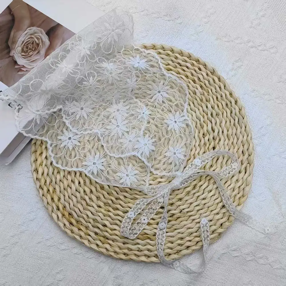 Fahion French Style Hair Scarf White Lace Flower Pattern Headscarf Thin Ribbon Silk Scarf Spring Summer
Fahion French Style Hair Scarf White Lace Flower Pattern Headscarf Thin Ribbon Silk Scarf Spring Summer