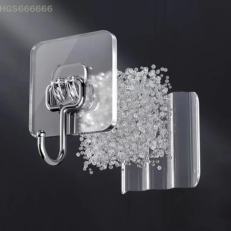 1PCS Key Storage Hanger For Kitchen Bathroom Large Hook Transparent Stainless Steel Strong Self Adhesive Hooks
1PCS Key Storage Hanger For Kitchen Bathroom Large Hook Transparent Stainless Steel Strong Self Adhesive Hooks