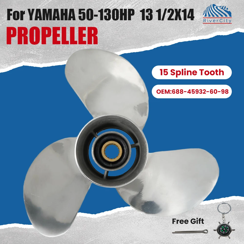 Boat Propeller For Yamaha 50hp 60hp 70hp 75hp 80hp 85hp Outboard Screw 13 1/2x14 Boat Motor Stainless Steel Propeller 3 Blade 15
Boat Propeller For Yamaha 50hp 60hp 70hp 75hp 80hp 85hp Outboard Screw 13 1/2x14 Boat Motor Stainless Steel Propeller 3 Blade 15