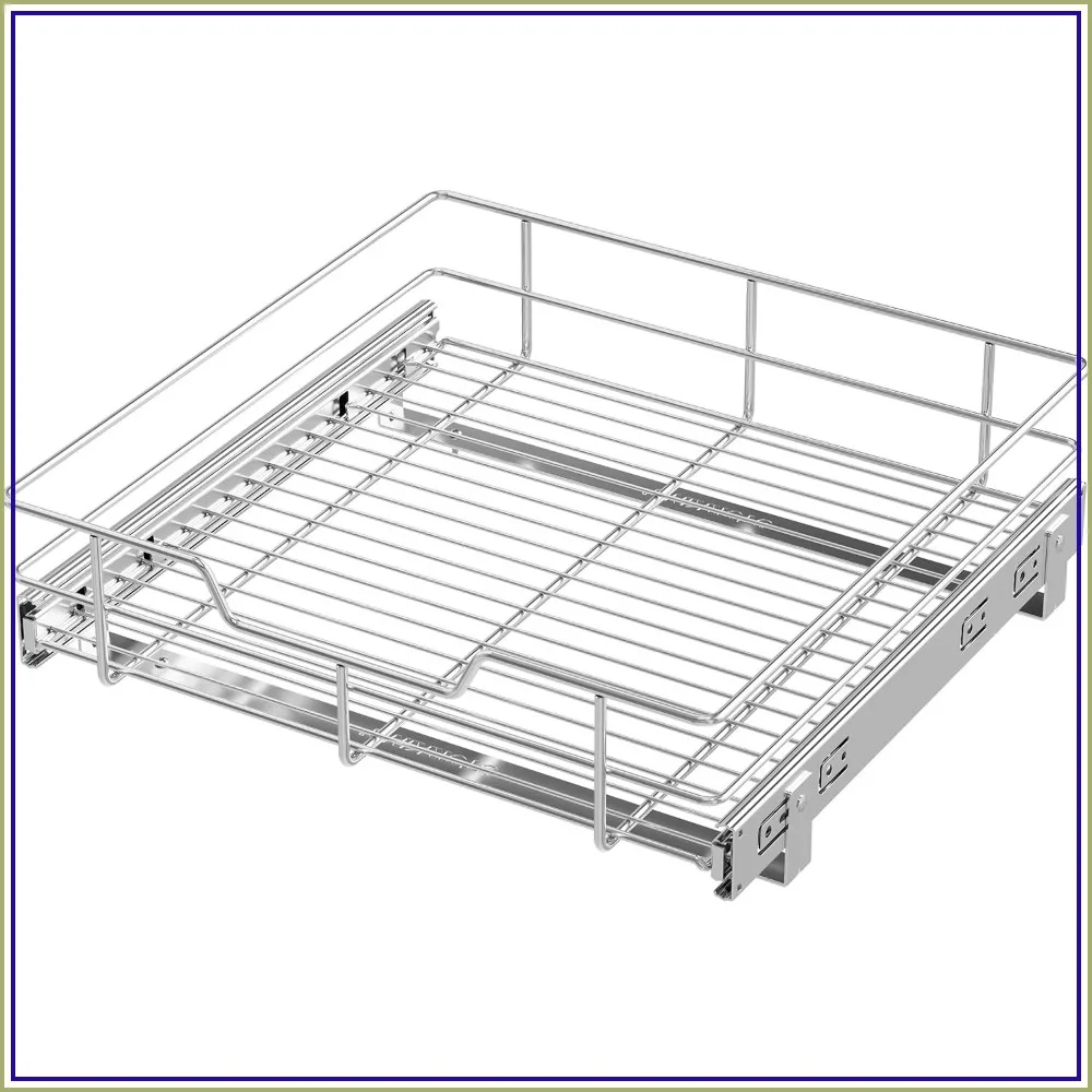 17" W x 17" D Pull Out Cabinet Organizer, Heavy Duty Slide Out Drawer for Kitchen Pantry Storage, Chrome-Plated Wire Shelves
17" W x 17" D Pull Out Cabinet Organizer, Heavy Duty Slide Out Drawer for Kitchen Pantry Storage, Chrome-Plated Wire Shelves