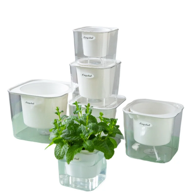Self-Watering Planter Pot - Low Maintenance Thickened Transparent Resin Indoor Tabletop Plant Container - LeakProof Durable Pot
Self-Watering Planter Pot - Low Maintenance Thickened Transparent Resin Indoor Tabletop Plant Container - LeakProof Durable Pot