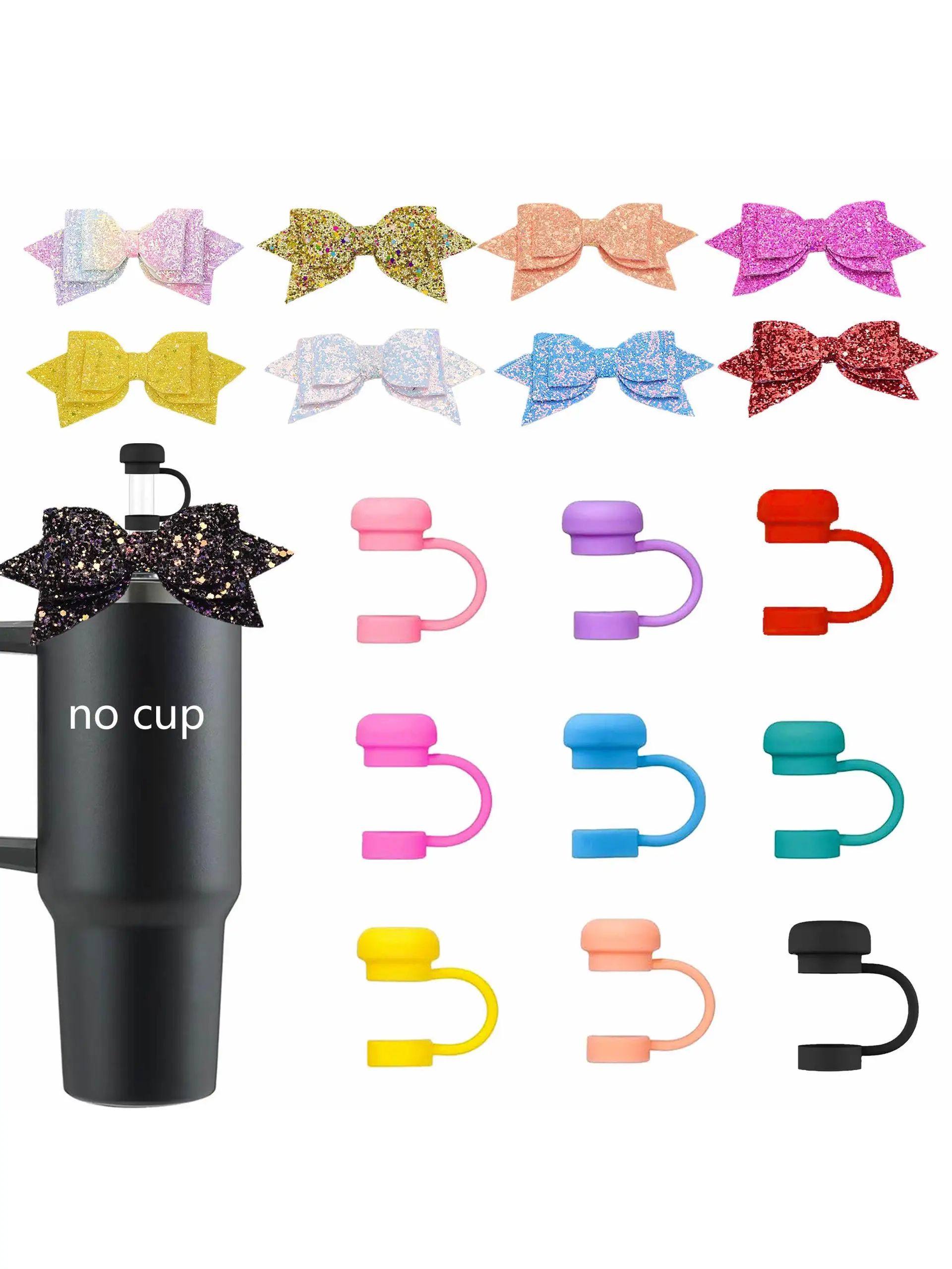 Yeti cup straw cap hot-selling for for Stanley cup bow decoration solid color food-grade silicone straw sleeve
Yeti cup straw cap hot-selling for for Stanley cup bow decoration solid color food-grade silicone straw sleeve