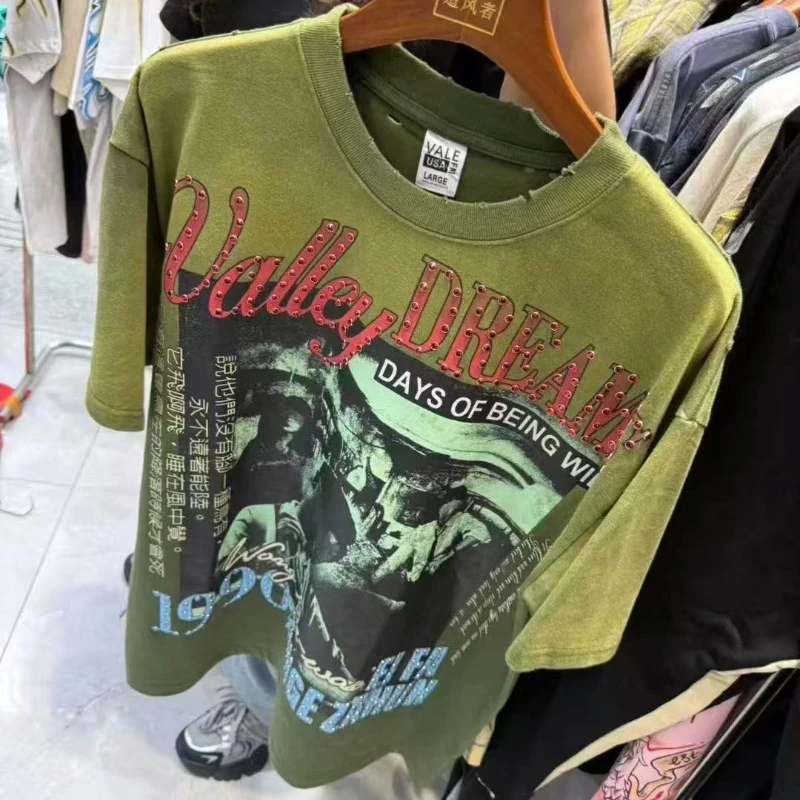 Рубашки с буквами Real Photo VALLEY Hot Drill, мужская футболка большого размера в американском стиле, оливково-зеленая Vale
Рубашки с буквами Real Photo VALLEY Hot Drill, мужская футболка большого размера в американском стиле, оливково-зеленая Vale