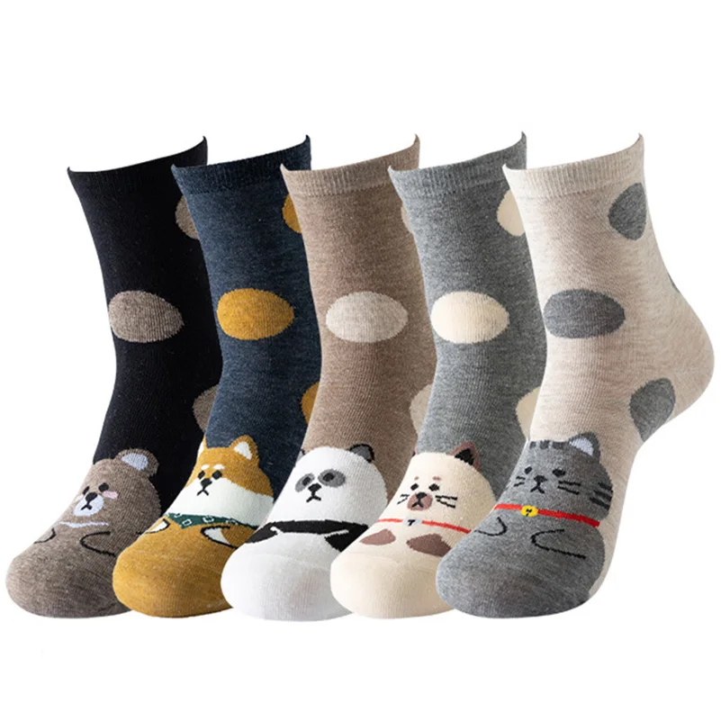 10pcs=5 Pairs/lot Mid Tube Socks Women Autumn Winter Warmth Socks Cute Cartoon Dog Japanese and Korean Trendy Cotton Socks Meias
10pcs=5 Pairs/lot Mid Tube Socks Women Autumn Winter Warmth Socks Cute Cartoon Dog Japanese and Korean Trendy Cotton Socks Meias