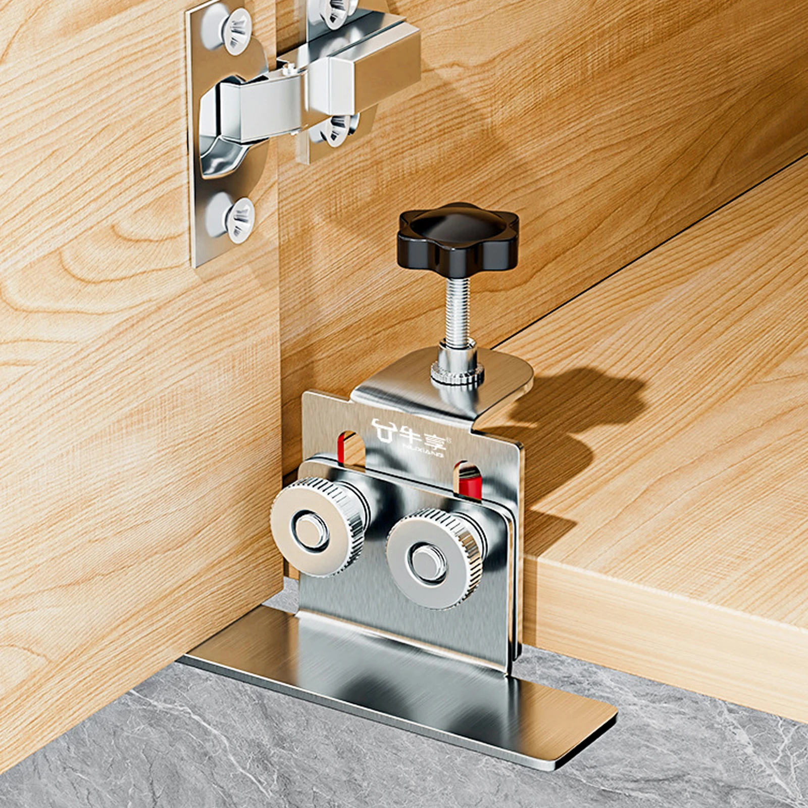 Cabinet door mounting jig Cabinet frame jig Household hidden door Stainless steel mounting bracket Woodworking tool
Cabinet door mounting jig Cabinet frame jig Household hidden door Stainless steel mounting bracket Woodworking tool