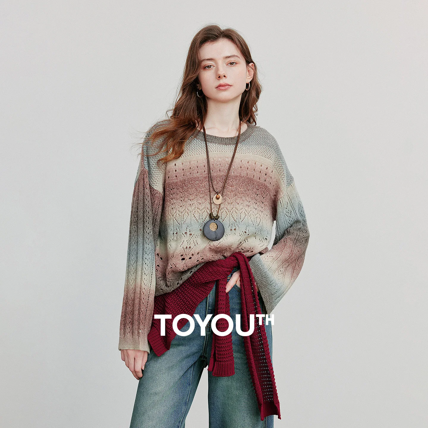 TOYOUTH Women Knitted Shirt 2025 Autumn New Round Neck Gradient Mohair Lightweight Woolen Pullover Tops
TOYOUTH Women Knitted Shirt 2025 Autumn New Round Neck Gradient Mohair Lightweight Woolen Pullover Tops