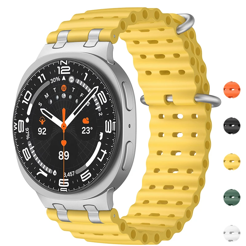 Силиконовый ремешок для Samsung Galaxy Watch 8 Classic/40, ремешок 44 мм для Galaxy Watch 40/44 мм, Watch 8 Classic, 46 мм, аксессуары, ремешок
Силиконовый ремешок для Samsung Galaxy Watch 8 Classic/40, ремешок 44 мм для Galaxy Watch 40/44 мм, Watch 8 Classic, 46 мм, аксессуары, ремешок