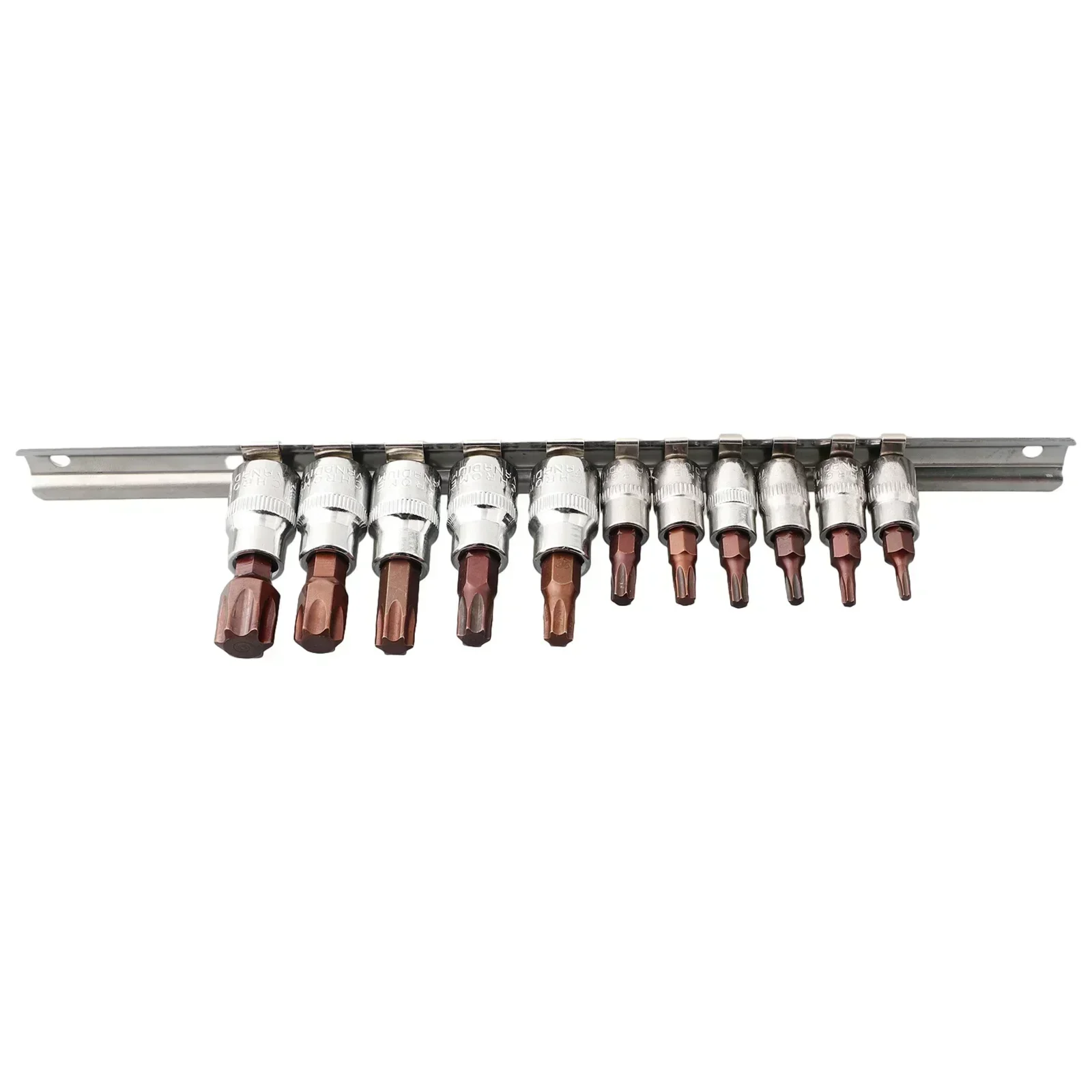 3/8 1/4inch Socket Bits Torx Bit Set 11pcs/set Chrome Vanadium Steel Electric Screwdriver Precision Screwdriver
3/8 1/4inch Socket Bits Torx Bit Set 11pcs/set Chrome Vanadium Steel Electric Screwdriver Precision Screwdriver