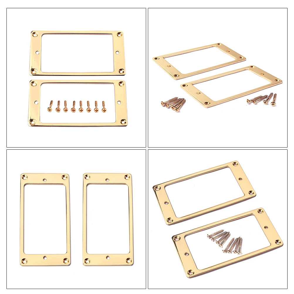 2 Pcs Dual Pickup Frame Guitar Rings Humbucker Covers Mounting Pickups Double Coil
2 Pcs Dual Pickup Frame Guitar Rings Humbucker Covers Mounting Pickups Double Coil