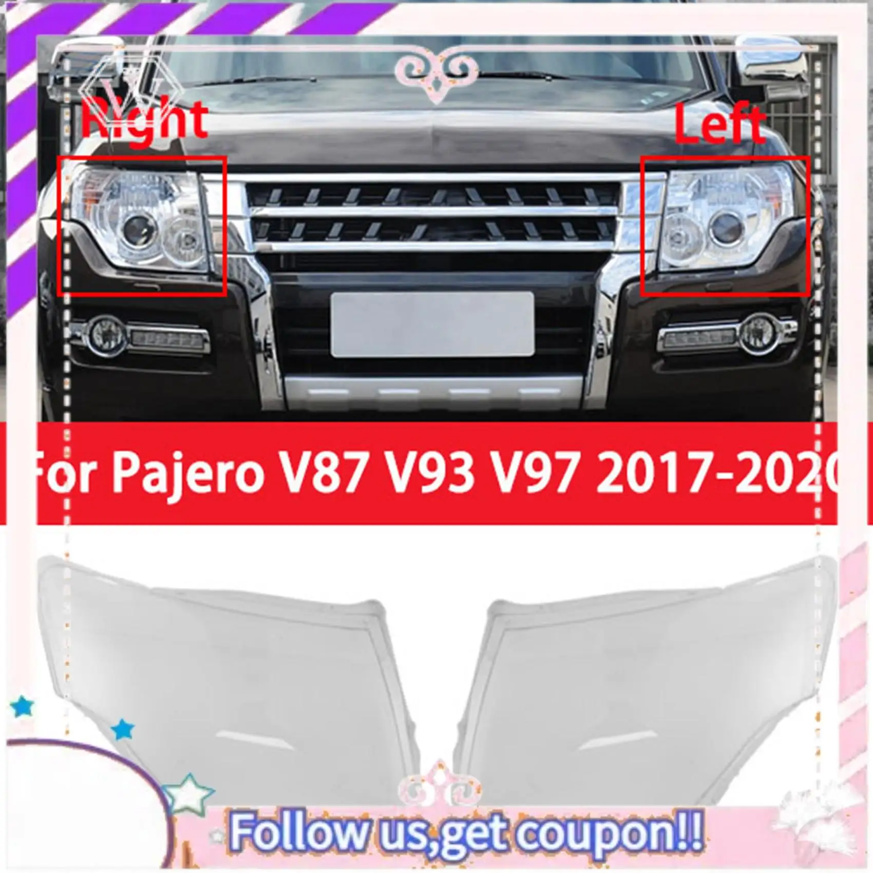 Portable For 2007-2020 Mitsubishi Pajero V87 V93 Car Headlight Cover Head Light Lamp Transparent Lampshade Shell Lens Glass
Portable For 2007-2020 Mitsubishi Pajero V87 V93 Car Headlight Cover Head Light Lamp Transparent Lampshade Shell Lens Glass
