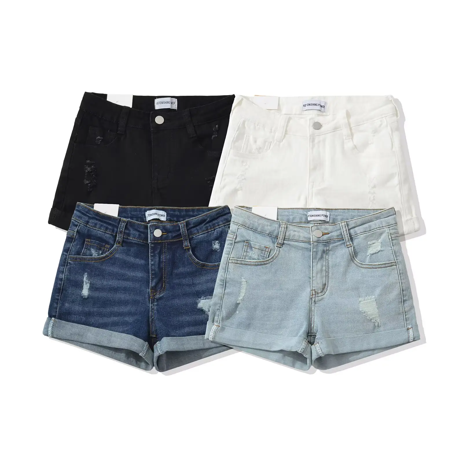 Sexy American Girl Short Jeans High Waist Cuffed Slim Fit Body Shape Highlighting Casual Hot Pants Women's Fashion Summer Shorts
Sexy American Girl Short Jeans High Waist Cuffed Slim Fit Body Shape Highlighting Casual Hot Pants Women's Fashion Summer Shorts