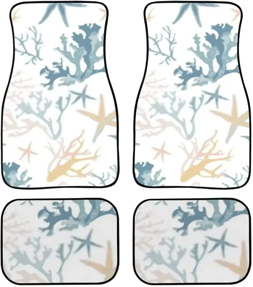 Car Floor Mats Corals Sea Stars Sketched Print Design Carpet Car SUV Truck Floor Mats 4 Pcs, Car Mats for Women
Car Floor Mats Corals Sea Stars Sketched Print Design Carpet Car SUV Truck Floor Mats 4 Pcs, Car Mats for Women