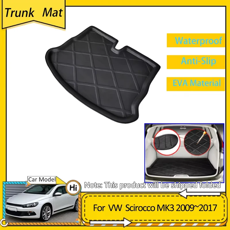Коврик в багажник автомобиля для Volkswagen VW Scirocco MK3 2009 ~ 2017, коврик для багажника, защитный коврик из ЭВА, водонепроницаемый коврик, аксессуары, подкладка
Коврик в багажник автомобиля для Volkswagen VW Scirocco MK3 2009 ~ 2017, коврик для багажника, защитный коврик из ЭВА, водонепроницаемый коврик, аксессуары, подкладка